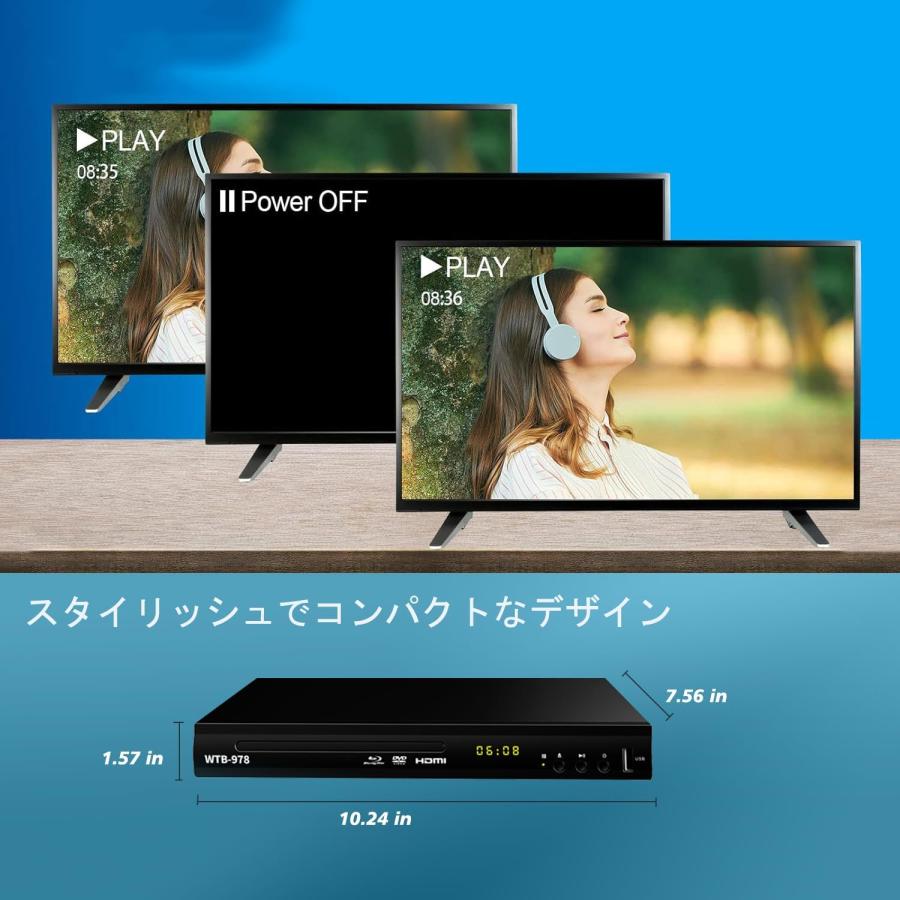 ブルーレイプレーヤー フルHD1080p DVDプレーヤー BDリージョンA DVD