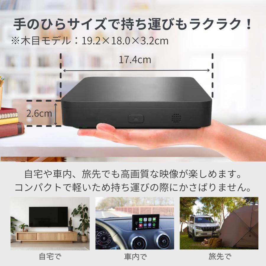 ポータブルブルーレイプレーヤー フルHD1080p DVDプレーヤー BD