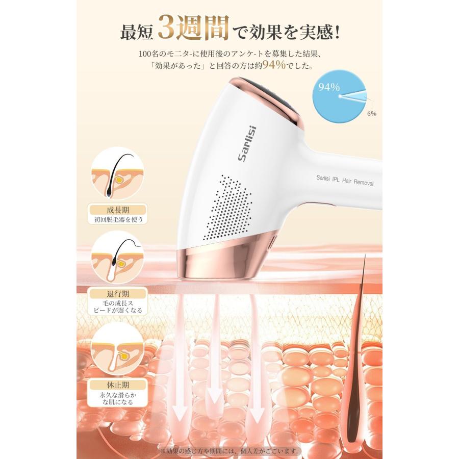 脱毛器 IPL 光美容器 サファイア冷却 5℃-10℃ 冷感 3in1 VIO対応 メンズ