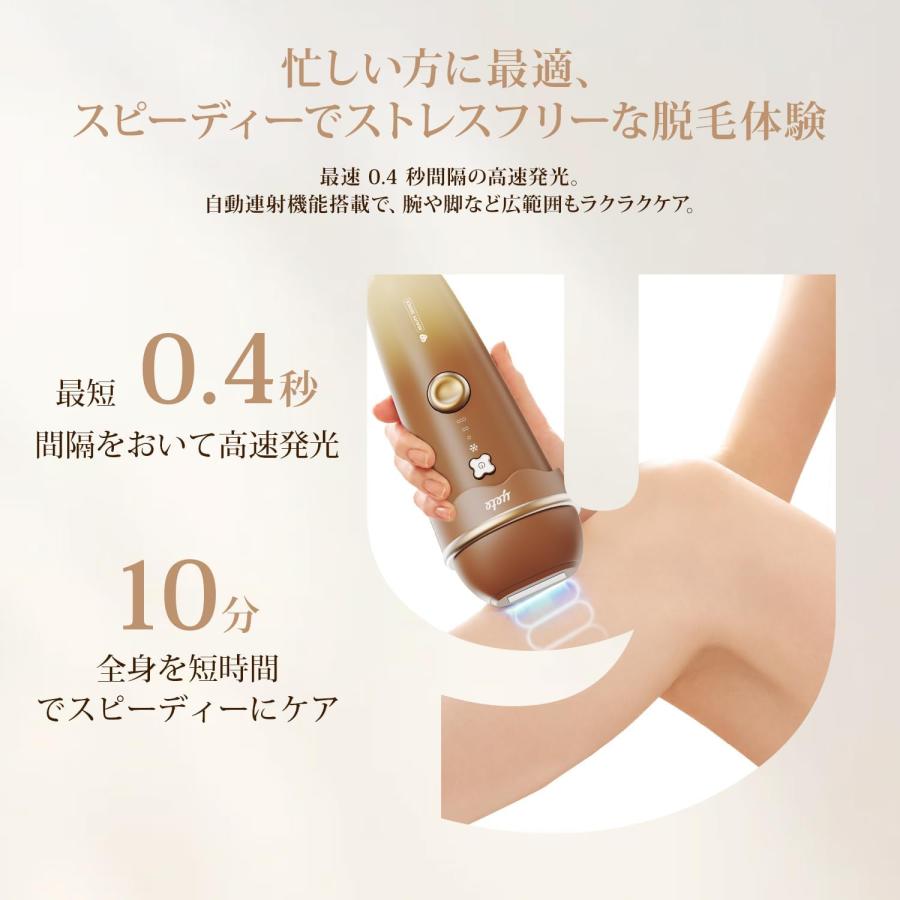 【新品未開封】冷感 脱毛器 IPL 湿脱ケア全身・VIOエリア対応 SGS検証済 脱毛器 IPL 光美容器 サファイア冷却 10℃恒冷 28.8J トリプルパルス 4