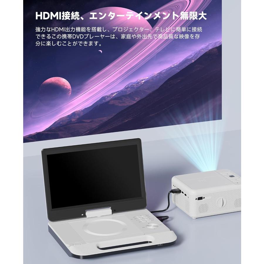 ポータブルブルーレイプレーヤー Blu-Ray DVDプレーヤー 10.1インチ
