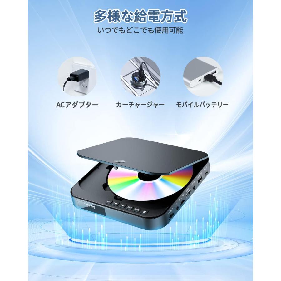 ミニDVDプレーヤー 非ブルーレイ 1080Pサポート DVD再生 CD再生