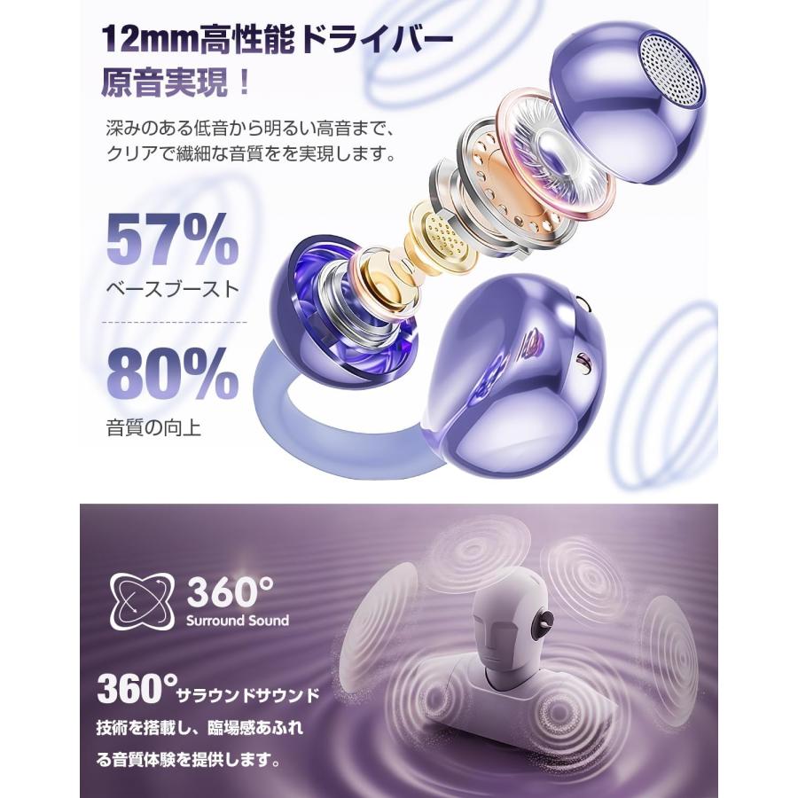 イヤーカフ イヤホン Bluetooth ワイヤレスイヤホン オープンイヤー