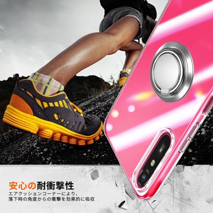 らくらくスマートフォンLite MR01 ケース クリア リング付き au TPU