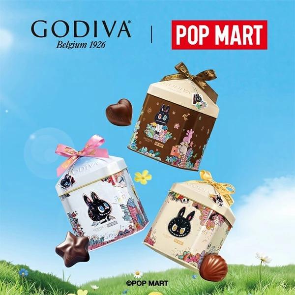 卒業祝い 入学祝い ギフト ゴディバ ポップマート ラブブ チョコ缶
