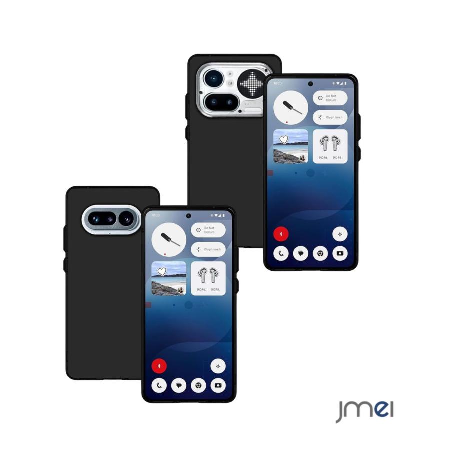 Nothing Phone 4a ケース TPU マットブラック 米軍MIL規格 Pro 耐衝撃