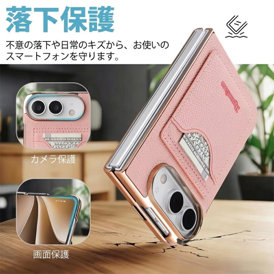 iPhone Duo ケース カード収納 スタンド機能 iPhone18 Fold カバー