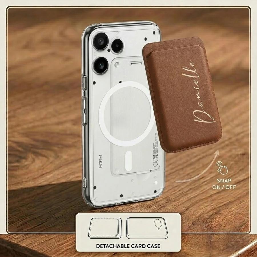 Nothing Phone 3a Lite ケース MagSafe対応 背面カード収納 名入れ