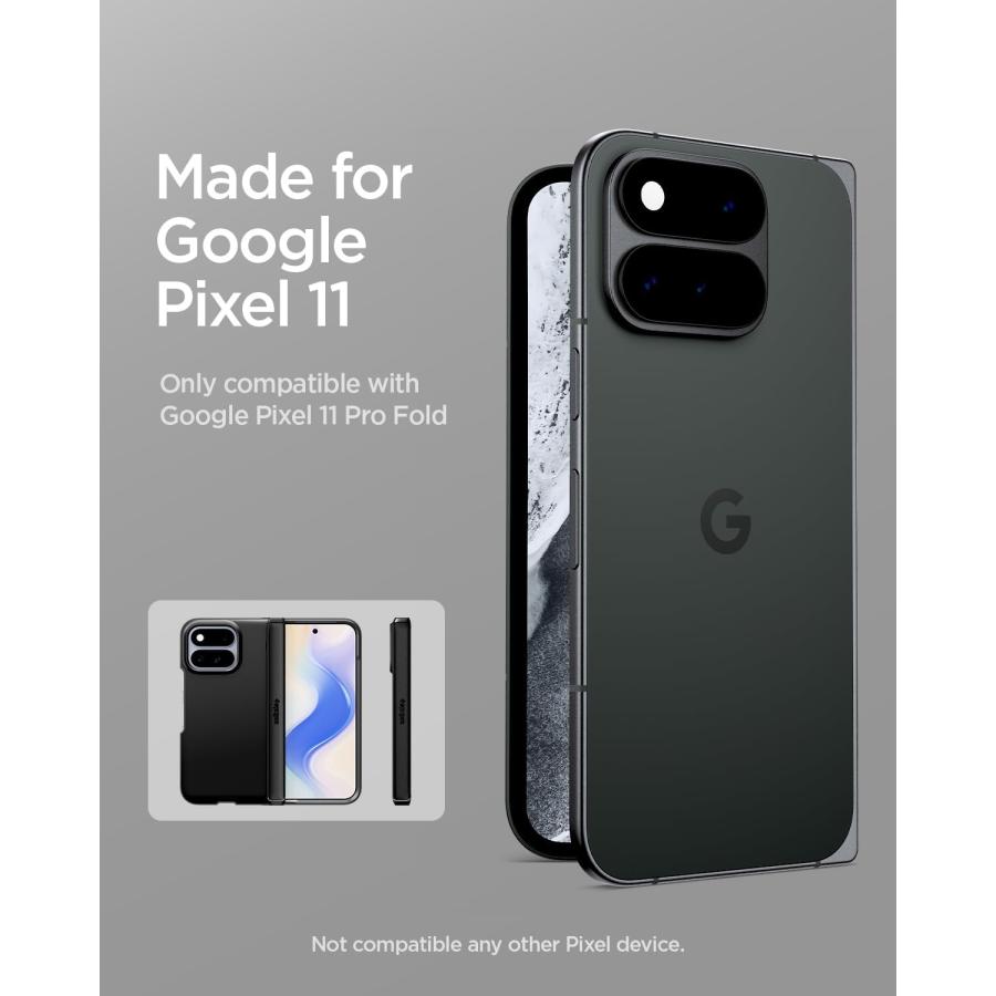 Pixel 11 Pro Fold ケース MagSafe対応 ヒンジ保護 シュピゲン スリム