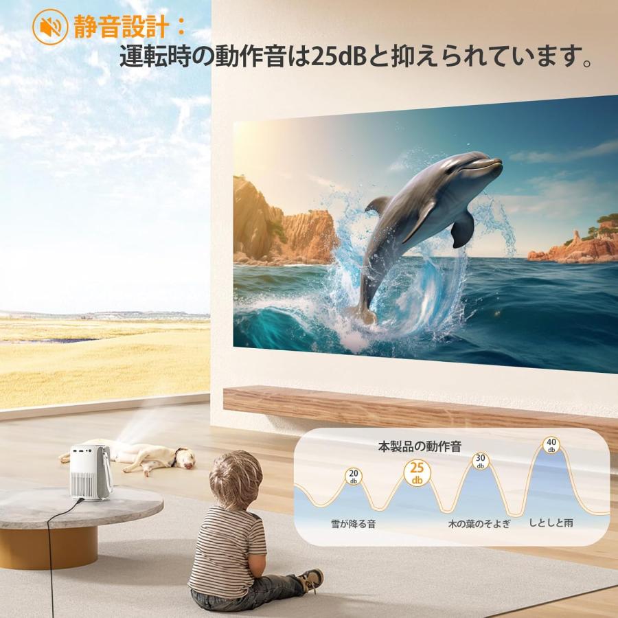 プロジェクター 小型 スマホ Wi-Fi 接続可 ミニプロジェクター 300
