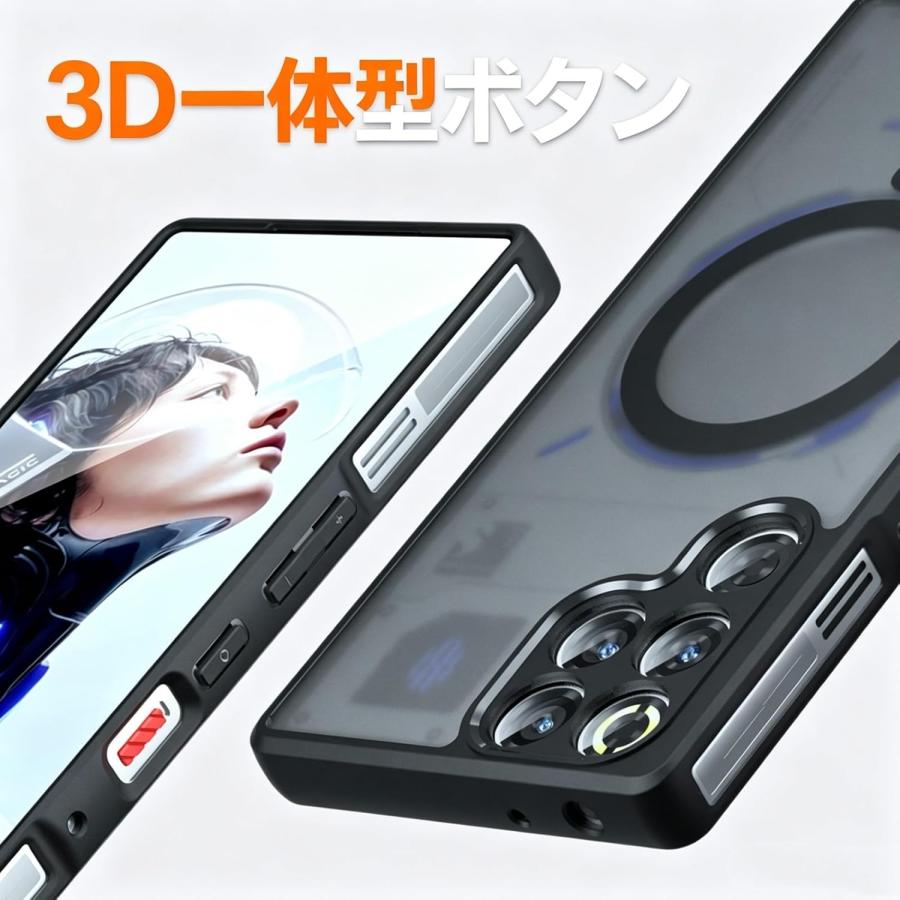REDMAGIC 11S Pro ケース ZTE Nubia 半透明 マグネット搭載 MagSafe