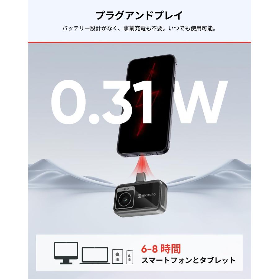 サーモグラフィー スマホ用 赤外線 サーマルカメラ iPhone 17 Android