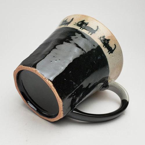 常滑焼 マグカップ ネコ Y1356| マグ 猫 ねこ おしゃれ コーヒーカップ