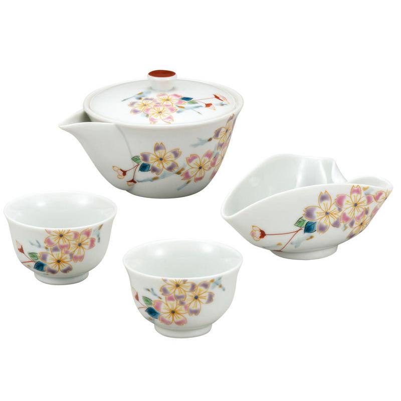 九谷焼 宝瓶揃 和桜 大志窯 k9-840 宝瓶揃 和桜 / 大志