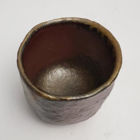 備前焼 岡部享憲 作 石肌焼酎杯（岡部-06）| おしゃれ 日本製 山口県