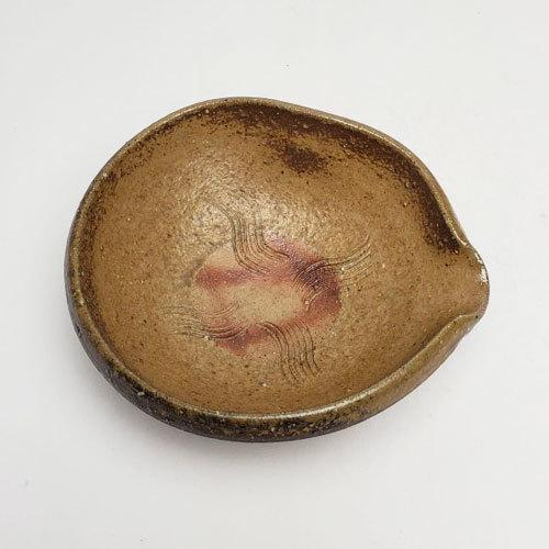 備前焼☆台鉢☆大鉢☆堀江英城☆オシャレ食器☆果物置き☆小料理屋さんの惣菜盛り 備前焼 堀江さつき作 片口小鉢（さつき-06）| おしゃれ 日本製 工芸品