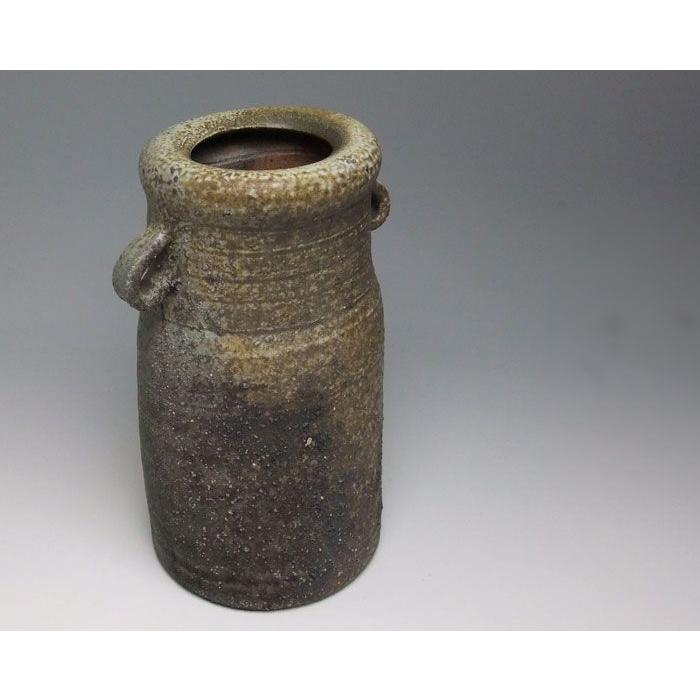 備前焼 耳付花入（窯変）| おしゃれ 日本製 工芸品 山口県 和食器 陶器 花器 花瓶 フラワーベース 父の日 母の日 プレゼント ギフト_1