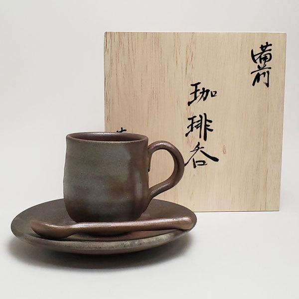 備前焼 珈琲セット（桟切)スプーン付| おしゃれ 日本製 工芸品 山口県
