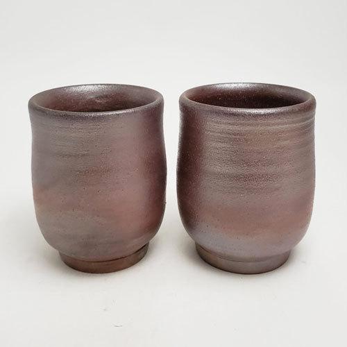 備前焼 組湯呑(中)（桟切）| おしゃれ 日本製 工芸品 山口県 和食器 