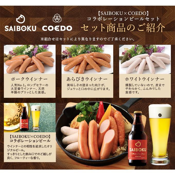 父の日 ギフト 内祝い 肉 【SAIBOKU×COEDO】コラボレーションビールセット レギュラー P27TH コエドブルワリー お取り寄せグルメ おつまみ お返し｜saiboku2012｜06