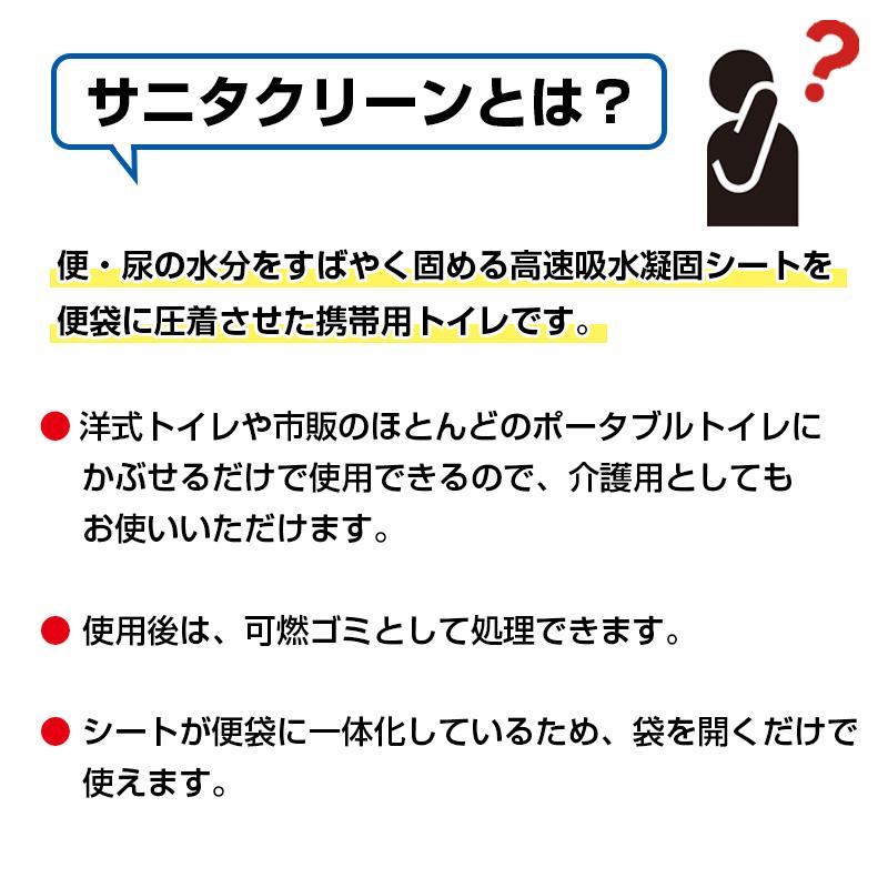 超特価☆サニタクリーン・組織用セット(200回分)　大量備蓄に最適な大容量セット　簡易トイレ② サニタクリーン 組織用セット 200回分 BS-125 ｜ あんしんの殿堂 防災館