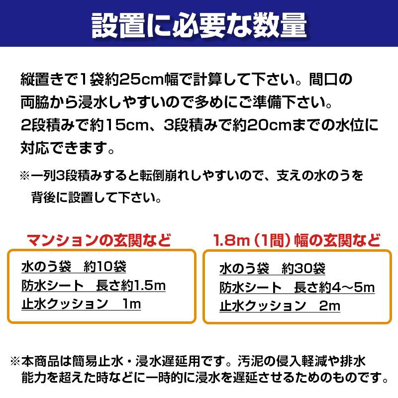 水のう君2 1.8mセット（30枚セット） : 防災のサイボウ Yahoo!店