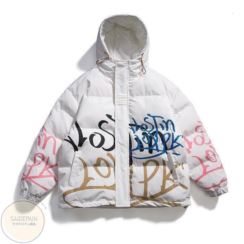 コート メンズ アウター 冬服 キルティングコート ジャケット 英文字 カジュアル フード付き おしゃれ 2色 憧れの 温かい ウインターコート