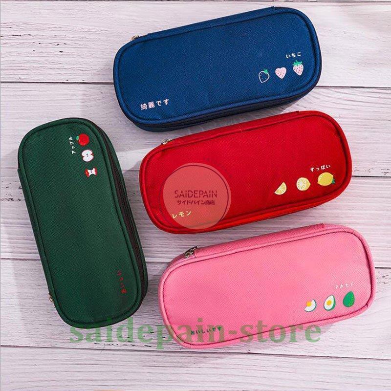 ペンケース 筆箱 ポーチ フルーツパターン 大容量 おしゃれ 男子 女子 高校生 中学生 小学校 人気 シンプル 7 サイドパイン商店 通販 Yahoo ショッピング