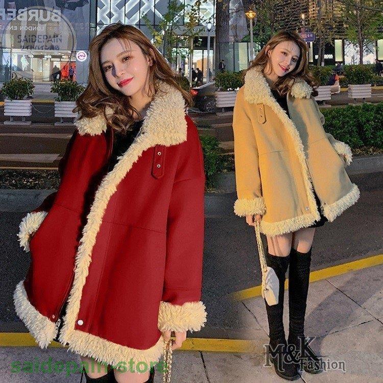 ベストセラー ムートンコート レデイース コート 冬 裏ボア オシャレ もこもこ 厚手 暖かい 韓国風 可愛い きれいめ 長袖 カジュアル 立ち襟 大人 ロング丈コート 防寒 2色 Heirloomedblog Com
