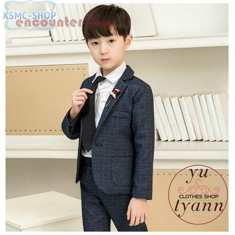 男の子のキッズフォーマルスーツ 120cm 4点セット 訳あり商品 男の子のキッズフォーマルスーツ 120cm 4点セット 訳あり商品