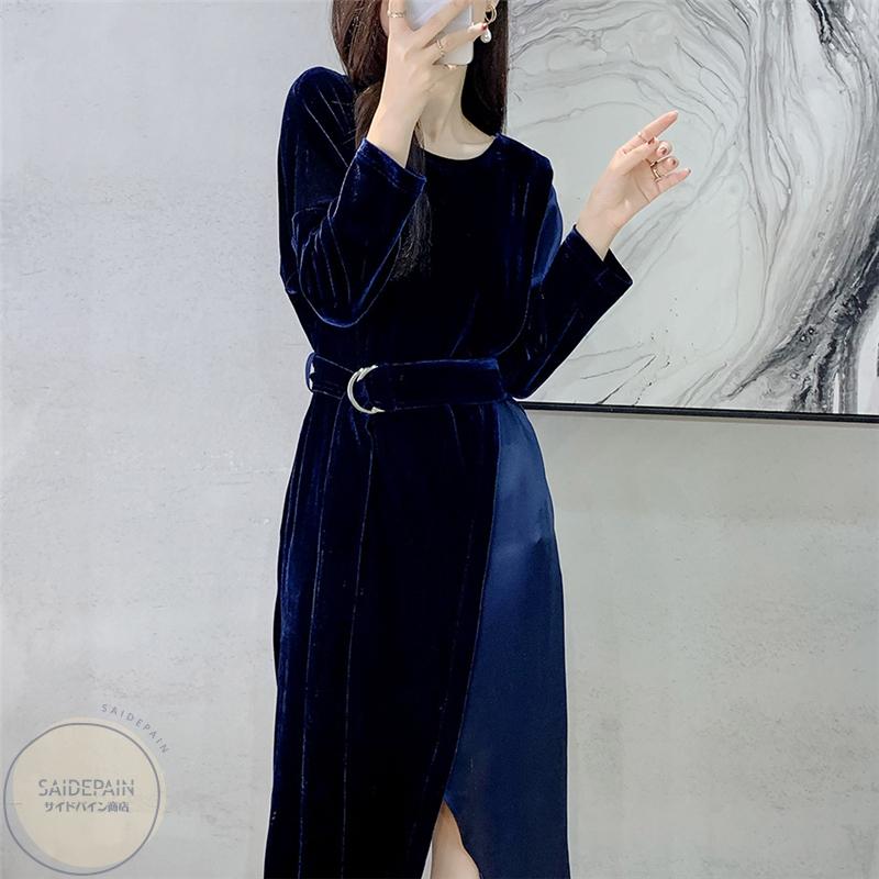 直販新品 21新品 ワンピース レディース 秋冬 ワンピ ミモレ丈 ロング きれいめ 花柄 長袖 花柄 通勤 着痩せ 代30代40代 上品 韓国風 最も安い購入 Www Superavila Com