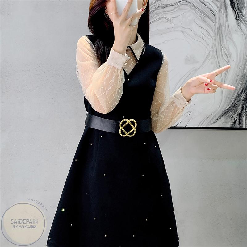 激安 セールオンライン 21新品 ワンピース レディース 秋冬 ワンピ ミモレ丈 ロング きれいめ 花柄 長袖 花柄 通勤 着痩せ 代30代40代 上品 韓国風 アウトレット直販 Www Superavila Com