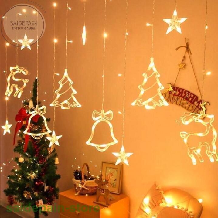 Led電飾 クリスマス ハロウィン イルミネーションライト 装飾ライト 3 5m スノーフレーク クリスマスツリー 装飾 乾電池式 オーナメント 飾り 屋外 室内 高級感