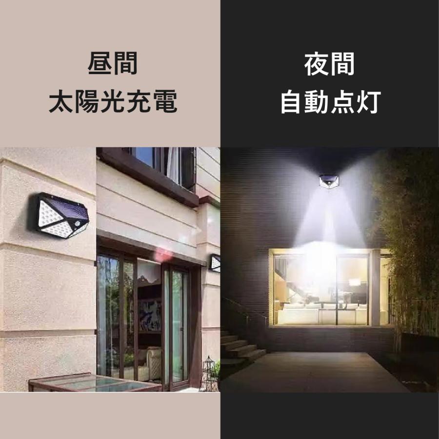 公式】 ソーラーライト 屋外 防水 人感センサー 4台セット IP65 防塵