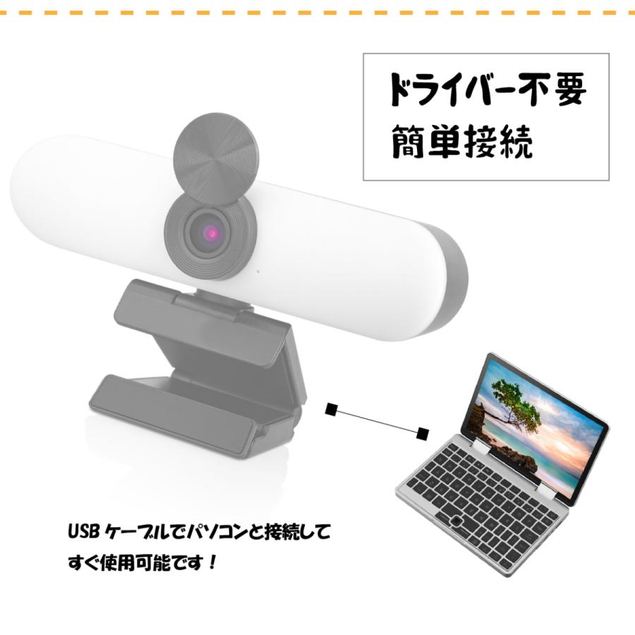 公式】サイエル WEBカメラ ライト3段階 FHD 200万画素 レンズカバー