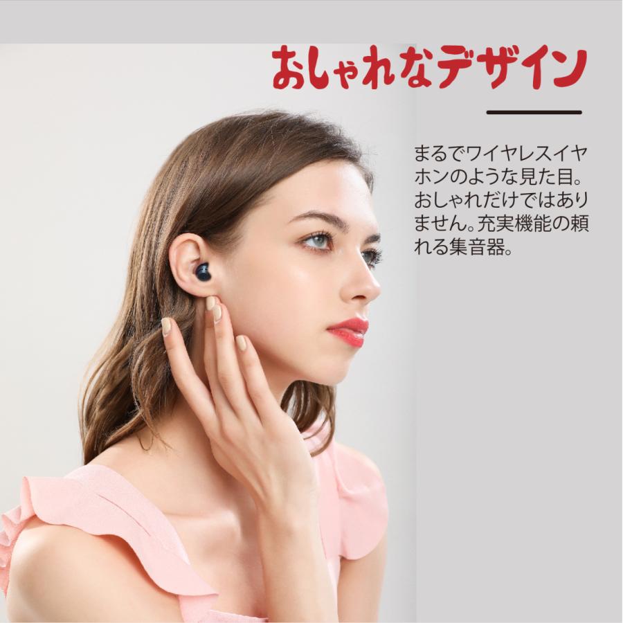 公式】 サイエル 集音器 ハッキリさん 両耳 自動ON/OFF 充電式