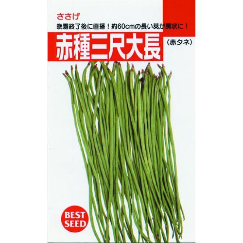 ささげの種 赤種三尺ささげ 小袋 : 菜園くらぶ Yahoo!店 - 通販