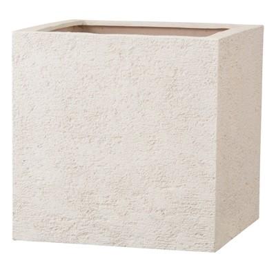 リガンデ キューブ ６０ cm / 軽量 / 植木 鉢 プランター / アイボリー