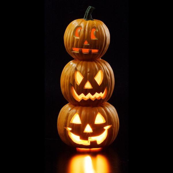 ハロウィン パンプキン3連ランタン かぼちゃ オブジェ 置物 飾り Halloween ジャックオランタン 店舗装飾 Z03 10 菜園ライフ 通販 Yahoo ショッピング