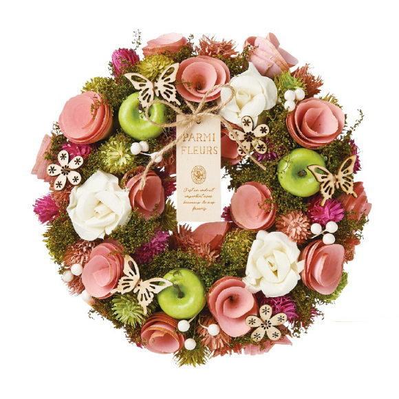 ナチュラルリース ティータイムピンク 4732 B 春リース M Size 壁飾り 玄関 人気 豪華 かわいい おしゃれ お洒落 可愛い プレゼント 母の日 Z73 10 菜園ライフ 通販 Yahoo ショッピング