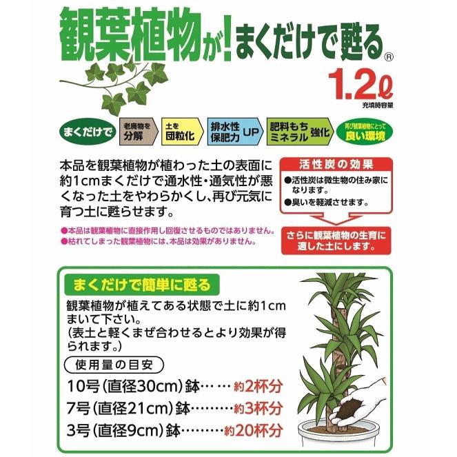 観葉植物がまくだけで甦る 土のリサイクル材 1 2l 再生材 土壌改良材 プランター 土再生 Z78 10 菜園ライフ 通販 Yahoo ショッピング