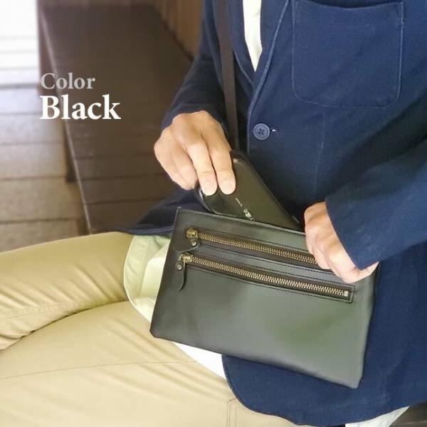 ショルダーバッグ メンズ 日本製 SADDLE サドル ソフト牛革 ショルダー