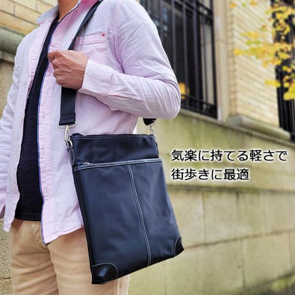 PHILIPE LANGLET（フィリップラングレー） ショルダーバッグ メンズ 薄
