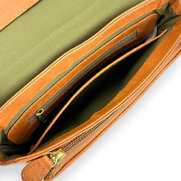 お財布ショルダー お財布ポシェット かぶせ 本革 レディース zucchero