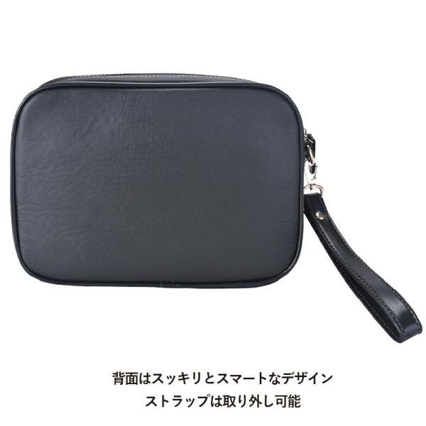 セカンドバッグ クラッチバッグ メンズ 小さめ 25cm A5 軽量 丸型