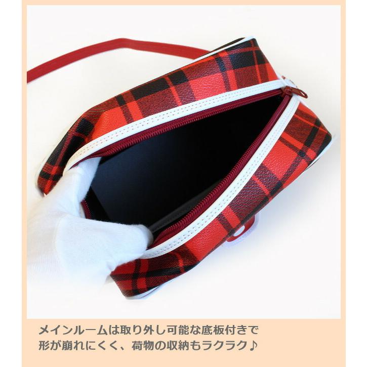 通園バッグ ショルダー 幼稚園 9021 チェック柄 通園ショルダー