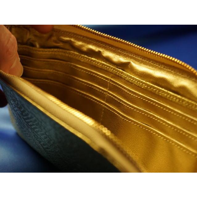 金運アップ・開運財布専門店　「財布屋」　日本の財布職人が作る開運の財布　金の錦蛇　極薄長財布レジさっと_4