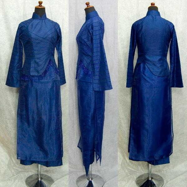 ドレッシーなドレス風高級アオザイ！！　SIZE S