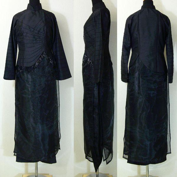 ドレッシーなドレス風高級アオザイ！！　SIZE M