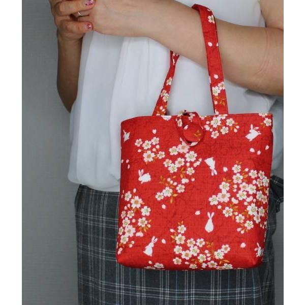 バッグ ミニトートバッグ 和柄 トートバッグ ミニサイズ かばん 和雑貨 うさぎ 桜 日本製 和風 兎 花柄 プチギフト 手提げ サブバッグ 日本製 7803 財布通販ハーモニー 通販 Yahoo ショッピング